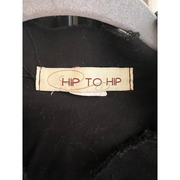 Hip to Hop Edgy Black Denim Sleeveless Vest, Small - Picture 5 of 5